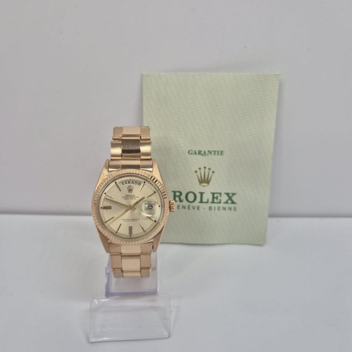 Rolex Day-date 36mm Vintage Full Rose Gold Completo Rosé Rosé Champanhe (Usado)