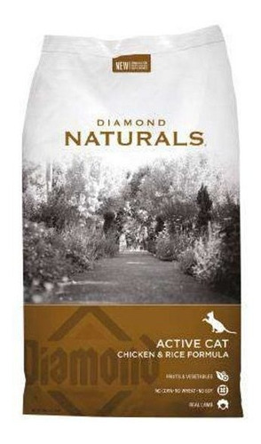Diamond Naturals Active Cat Chicken Meal And Rice 6 Lb