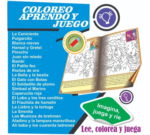 Colección De 21 Cartillas - Coloreo, Aprendo Y Juego.