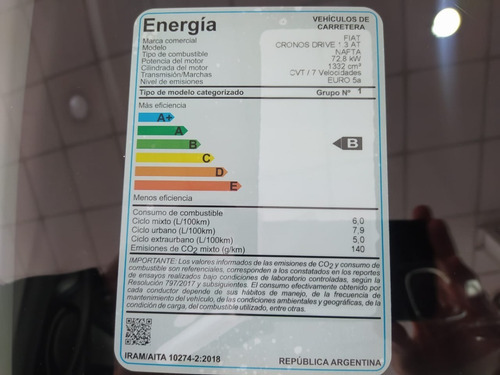 Imagen 19 de 24 de Cronos Drive Cvt 1.3 Tr3