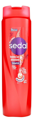  Shampoo Sedal Keratina Antioxidante Infusión Activa 400 Ml