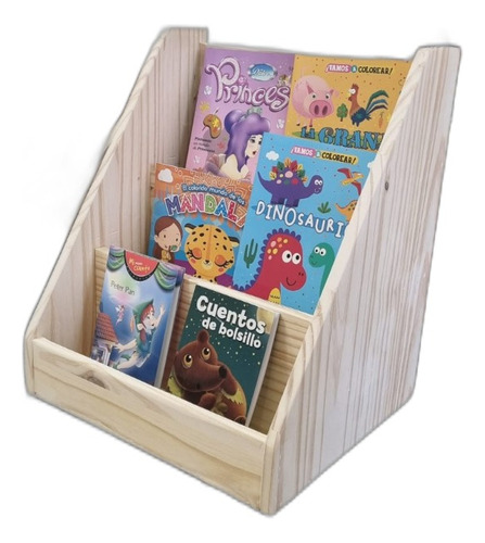 Repisa Biblioteca Montessori Infantil Cuentos Cts Mundopino