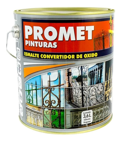 Convertidor De Oxido Pintura Esmalte 1lt Promet