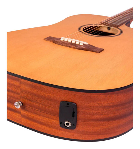 Guitarra Bamboo Ga-41-spruce-q Electroacustica Con Funda