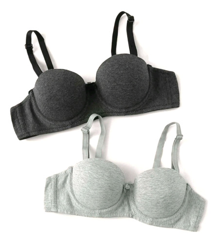 2 Bras Push Up Strapless 