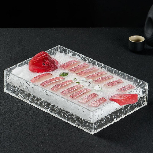Bandeja Acrílico Bandeja Bandeja Sashimi Placa Japonesa L