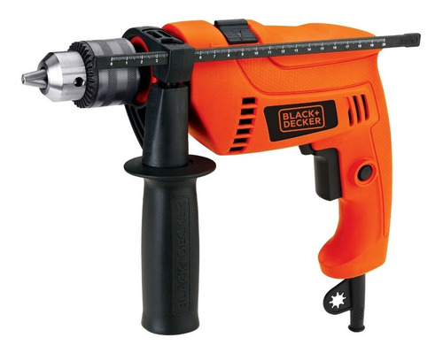 Imagen 5 de 7 de Taladro percutor atornillador eléctrico de 13mm Black+Decker TM555 560W + accesorios 220V