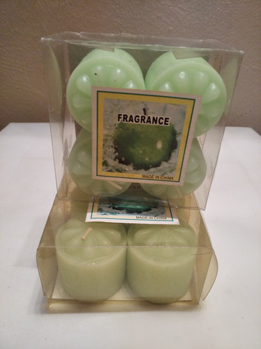 Velas Aromáticas Manzana Verde Y Mandarina 