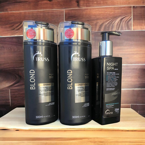Blond Shampoo Condicionad 300ml Night Spa Sérum 250ml Truss