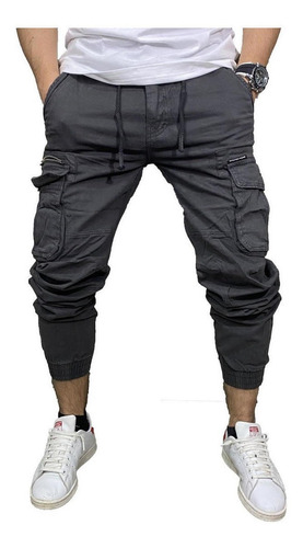 Imagen 3 de 3 de Jogger Pantalón Cargo Hombre Gris