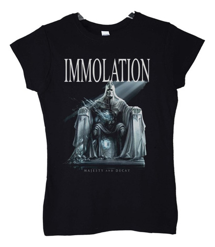 Polera Mujer Immolation Majesty And Decay Metal Abominatron