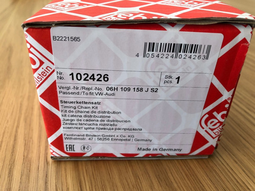 Imagen 2 de 4 de Kit Distribución Febi Cadena Tensor Audi Q5 Tfsi