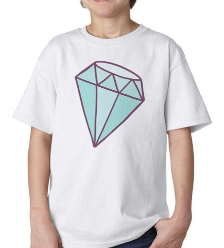 Remera De Niño Diamante Dibujo Colores