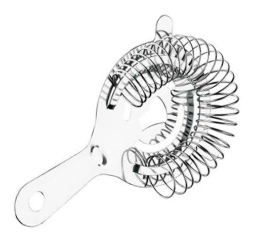 Imagem 4 de 4 de Coador Strainer De Gelo Profissional Aço Inox Barman Bebidas
