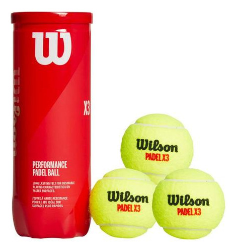 Tubo X3 Pelotas De Padel Wilson Performance Oferta