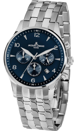 Reloj Jacques Lemans 10 Atm Original Usado Como Nuevo