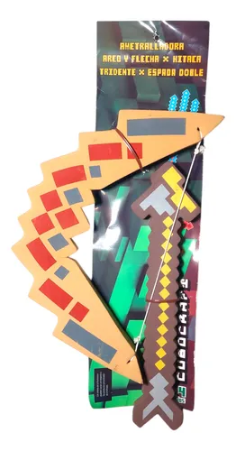 Combo Minecraft Armas Goma Eva X8 Espadas Hacha Pico Pala