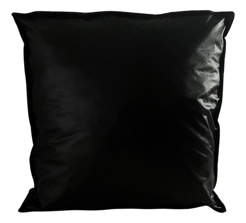 Funda Para Almohadones Algarrobo Sillon Ecocuero 60x60x10 Color 1-negro Liso