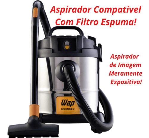 Imagem 4 de 6 de Filtro De Espuma Para Aspiradores Wap ( Fw005248) Original