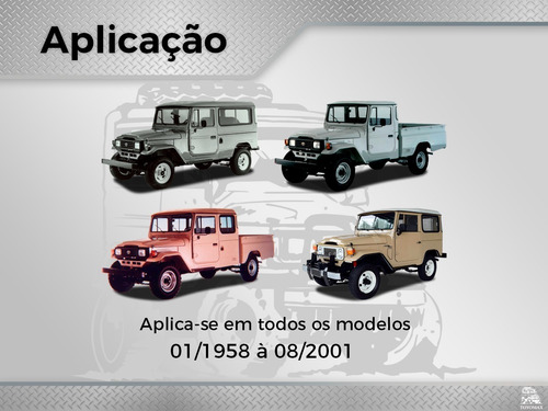 Imagem 2 de 4 de Batente Capu Pu Toyota Bandeirante Todos Kit 1958 A 2001