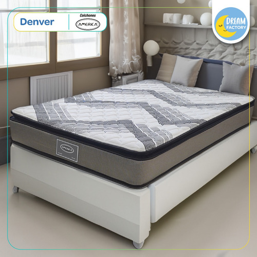 Imagen 3 de 9 de América Denver Colchón Queen Size Confort Con Suave Espuma