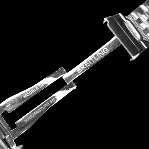Extensible De 24mm De Acero Compatible Breitling Navitimer Ancho De La Correa 24 Mm