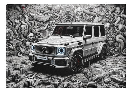 Cuadro Canvas Mural Mercedes Benz 50 X 80