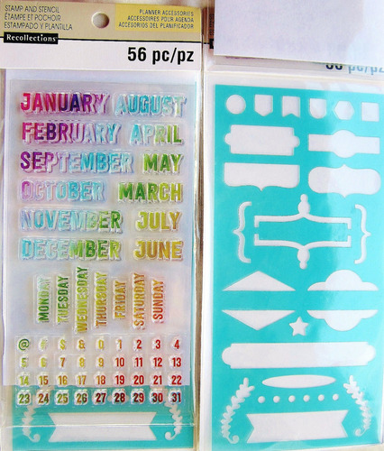 Recoleccion Calendario Planificador Accesorio Sello Â 56