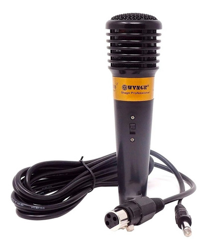 Microfono Dinamico Unidireccional Wvng Karaoke Cable Dynamic