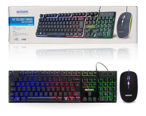 Imagem 2 de 8 de Kit Teclado + Mouse Gamer Rgb C/ Fio Poucas Unidades