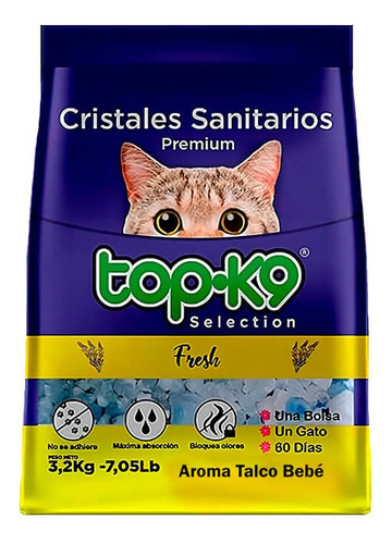 Top K9 Cristales Fresh - 1,6 Kg