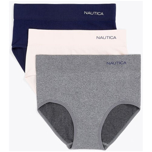 Calzon Mujer Nautica Brief 3 Pack Pantie 100% Original 