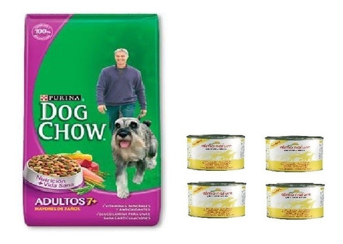 Dog Chow Senior 21k + 4 Pate + Envio Gratis