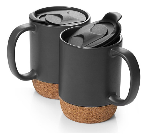 Tazas De Café Dowan, Juego De 2 Tazas De 15 Oz, Taza De Café