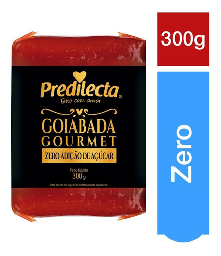 Imagem 2 de 2 de Goiabada Zero Açúcar 300g Predilecta
