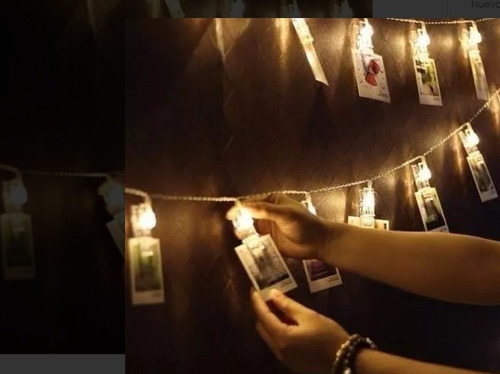 Imagen 5 de 10 de Guirnalda Luces Led 20 Broches 3 Metros Pilas Fiesta Diversi