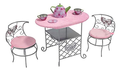 Badger Basket Tea Time Toy Metal Doll Table And Chair Set Co