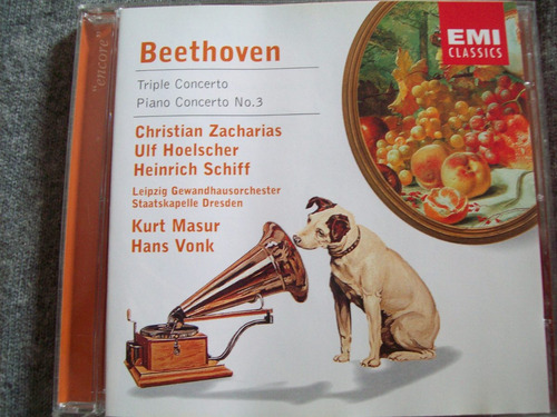 Beethoven Triple Concierto C. Piano3 Cd Emi Zacharias Masu 