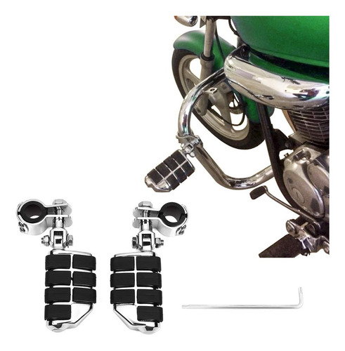 Posapies Defensa Universales Cromo 25, 32, 34 Mm Moto Choper