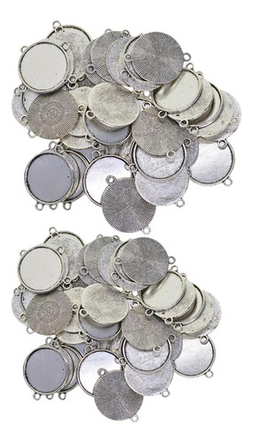 100 Pieces Tibetan Round Blank Bezel 18mm 20mm Cabochon Base