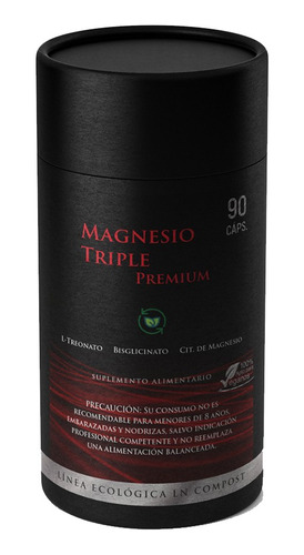 Triple Magnesio (cit.magnesio+bisglicinato+treonato) 90 Caps