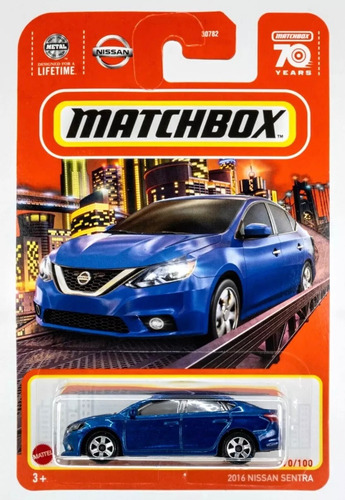 2016 Nissan Sentra Matchbox Escala 1/64