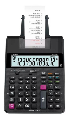 Calculadora Casio A Dos Colores Impresión Hr-170rc