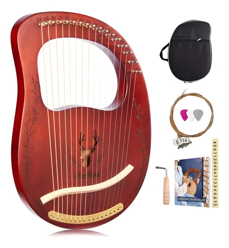 Set Di Corde Per Lira - 16 Pezzi In Acciaio, Ricambio Per Arpe A Lira, Yaqin E Altri Modelli - Foto 4