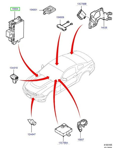 Modulo Carroceria Ford Mustang 2012/ 2014 Br3z 15604-c