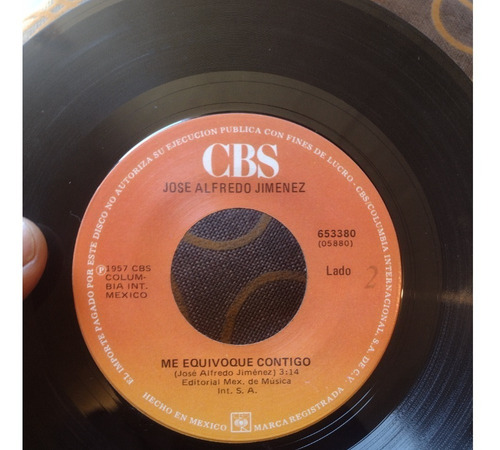 Lote Discos De Vinilo Acetato Jose Alfredo Jimenez Ranchera (Usado)