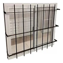 Comprar Ventana Aluminio 120x110 Con Persiana Pvc Reja Y Mosquitero