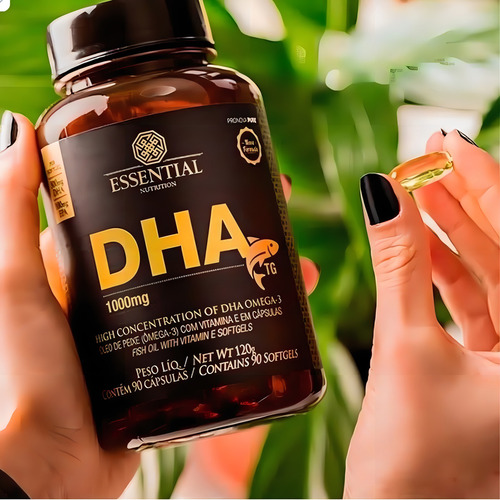 Kit 2x Dha Tg 1000mg - (90 Caps Cada) - Essential Nutrition Sabor Sem Sabor