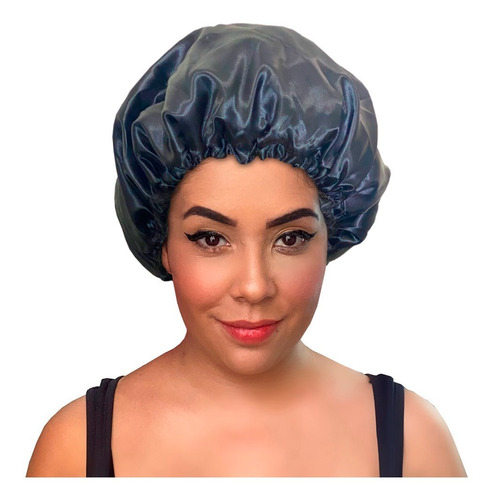 Imagem 1 de 5 de Touca Duplo Cetim Antifrizz - Preto