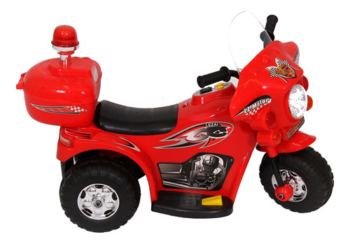Mini Moto Police Infantil Com Luzes E Sons Miniway Vermelha
